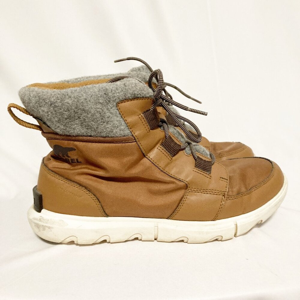 Sorel Explorer II Carnival Felt Boot Tan & Gray Size 11